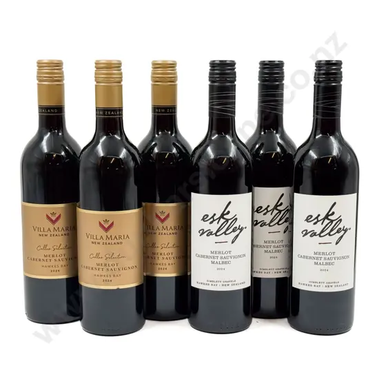 NZ Six Assorted Merlot Cabernet Sauvignon