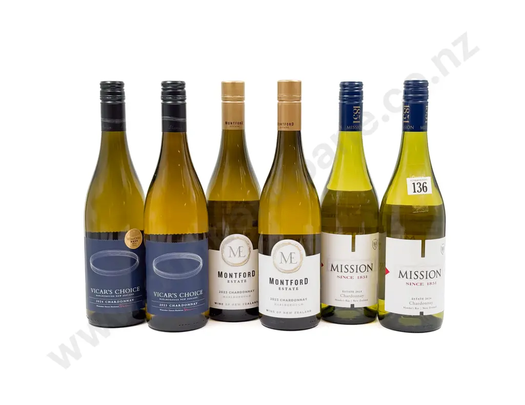 NZ Six Assorted Chardonnay Image 1++
