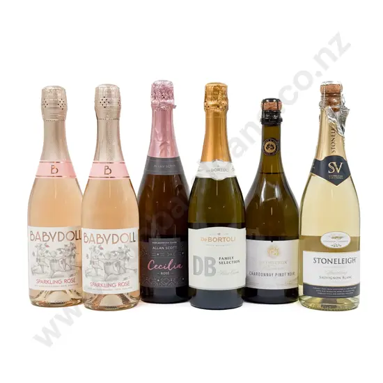 AUST & NZ Six Assorted Sparkling Wines
