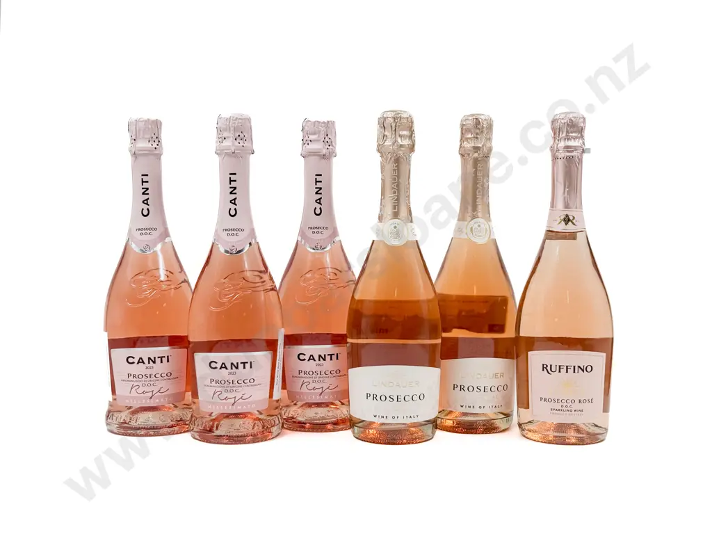 ITALY Six Assorted Rosé Prosecco Image 1++