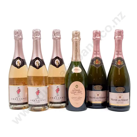 FRANCE Six Assorted Sparkling Rosé