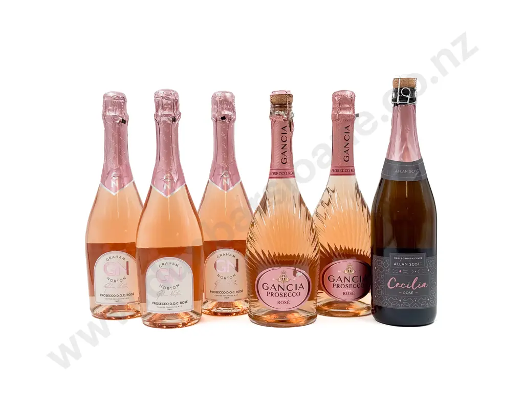 ITALY Six Assorted Prosecco Rosé Image 1++