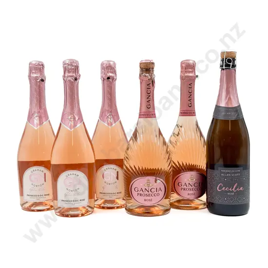 ITALY Six Assorted Prosecco Rosé