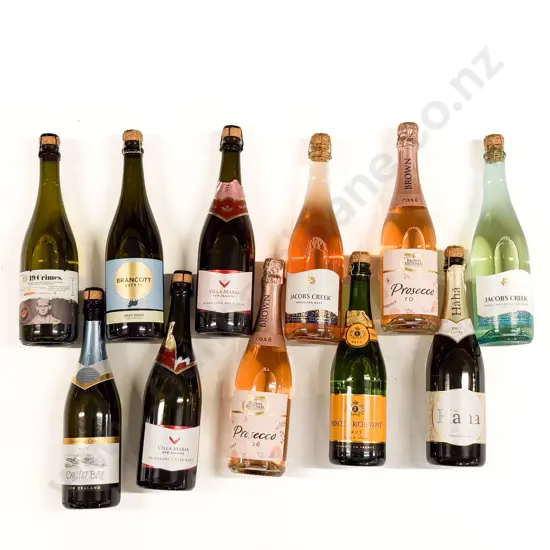 Eleven Assorted Sparkling Wines
