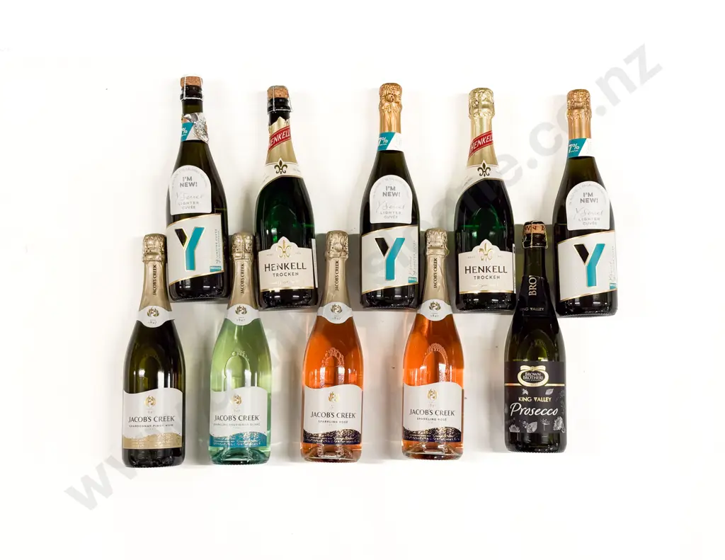 Ten Assorted Sparkling Wines Image 1++