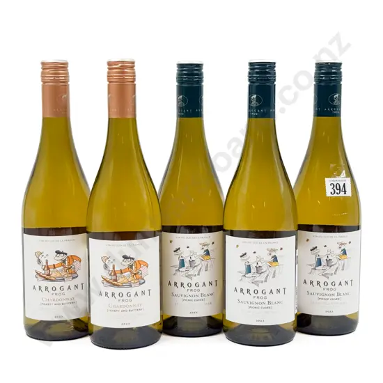 FRANCE Five Assorted Arrogant Frog Wines
