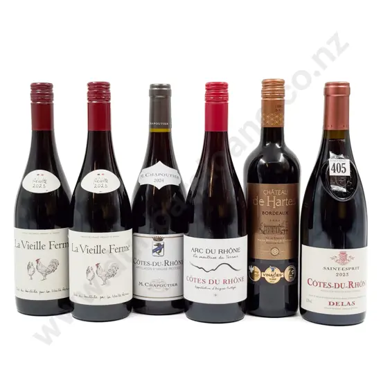 FRANCE Six Assorted Red Blends