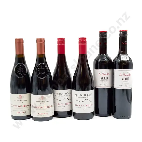FRANCE Six Assorted Red Blends
