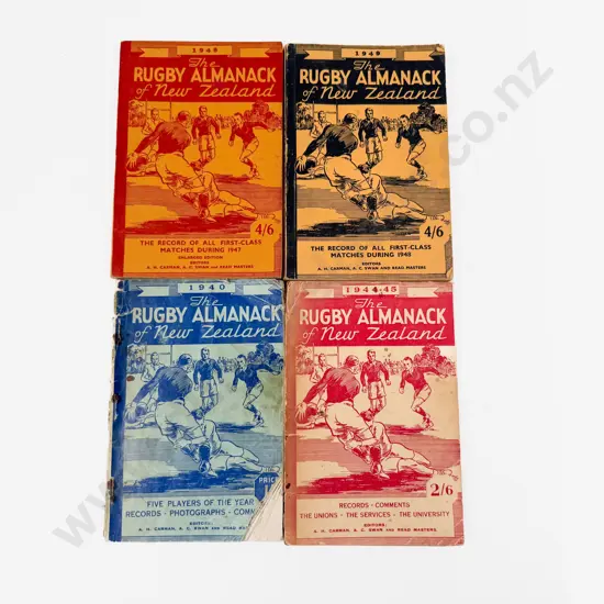 Four Editions of The Rugby Almanac of New Zealand