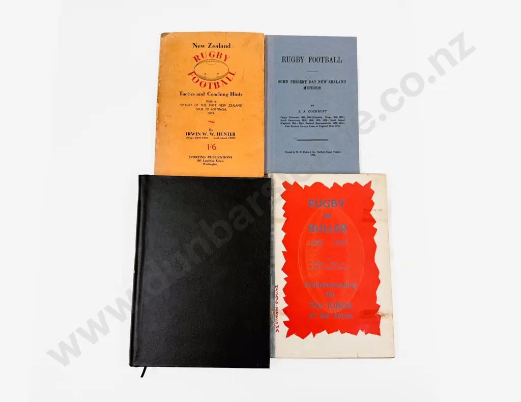 Four Volumes Relating to New Zealand Rugby Image 1++