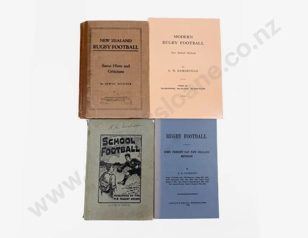 Four Volumes Relating to New Zealand Rugby Image 1++