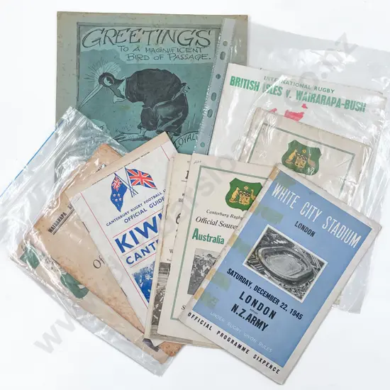 Eleven Assorted Rugby Programmes