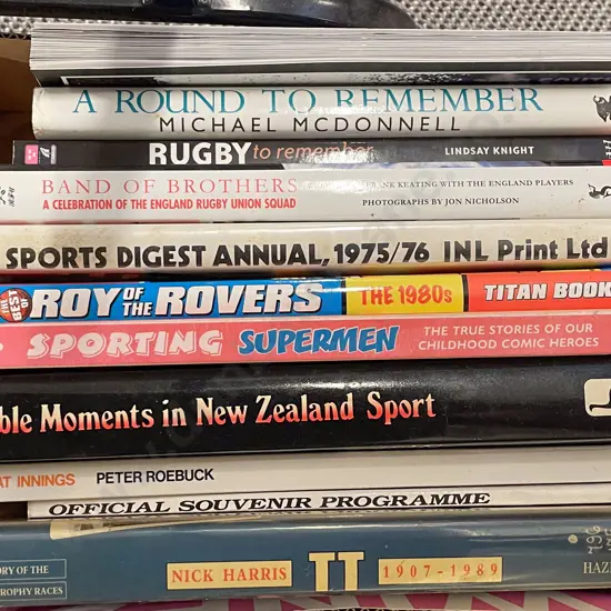 Collection of Books Relating to Sport