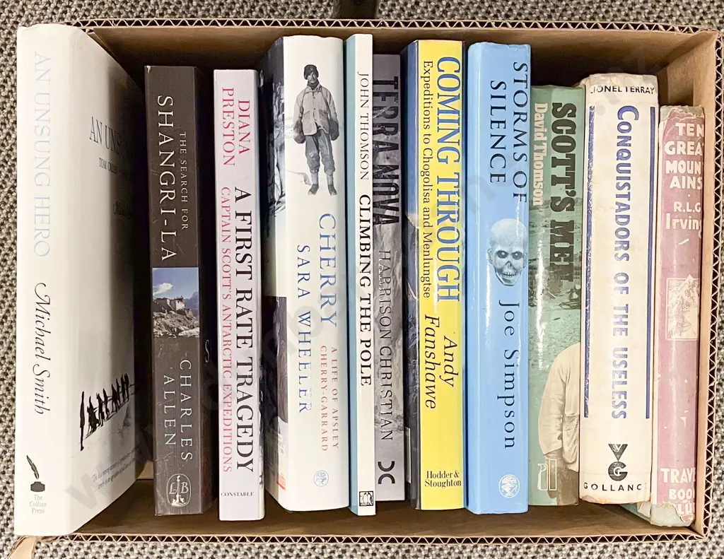 Box Quantity of Assorted NZ Mountaineering Books Image 1++