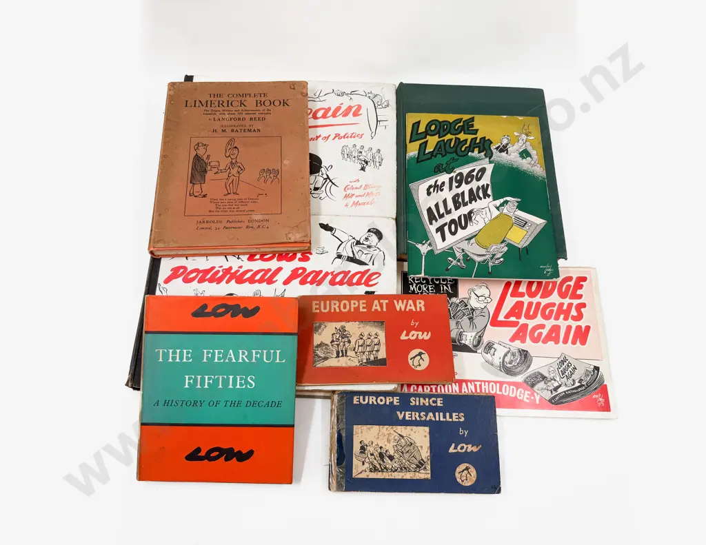 Nine War & Political Cartoon Volumes Image 1++