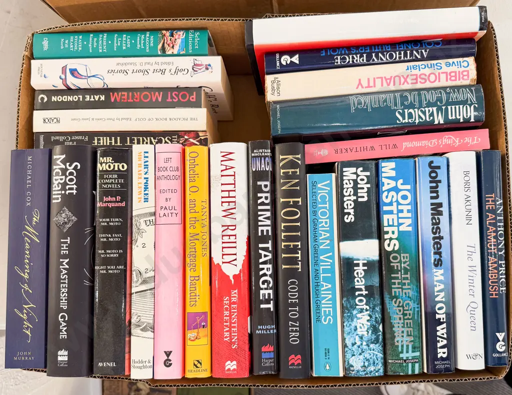 Box Assorted Contemporary Crime Fiction Image 1++