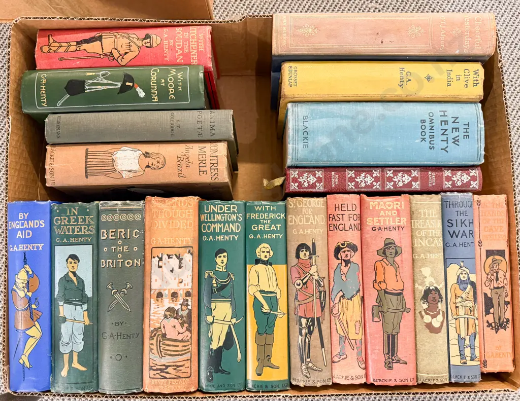 Box Assorted Vintage Hard Back Fiction Image 1++