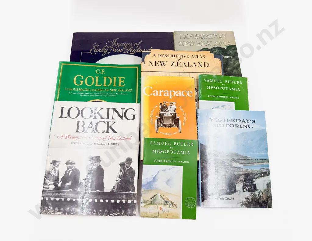 Nine Volumes Assorted NZ History Image 1++
