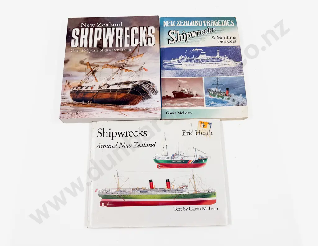 Three Volumes Assorted NZ Shipwrecks Image 1++