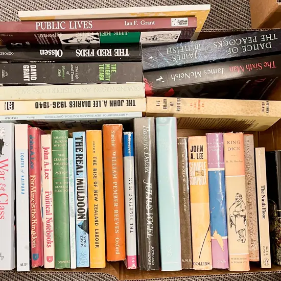 Carton Assorted NZ Political & Other Biographies Etc