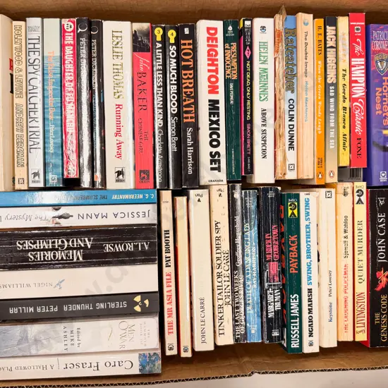 Box Assorted Paperback Crime Fiction