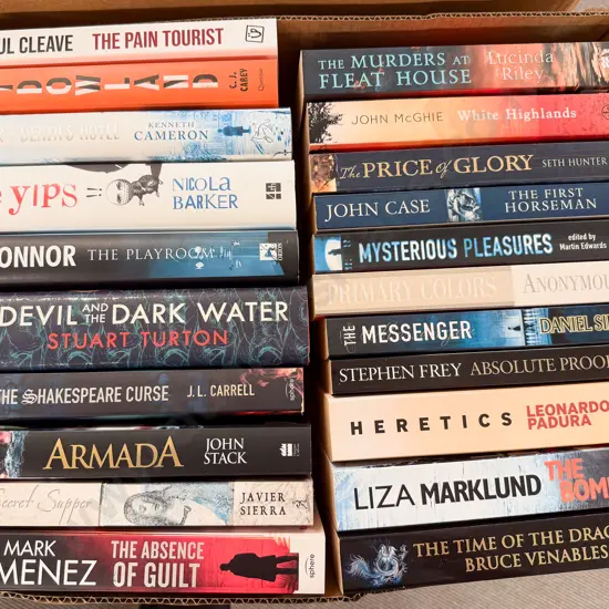 Box Assorted Modern Crime Fiction and Other