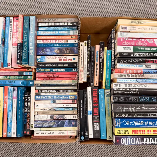 Two Cartons Assorted Fiction
