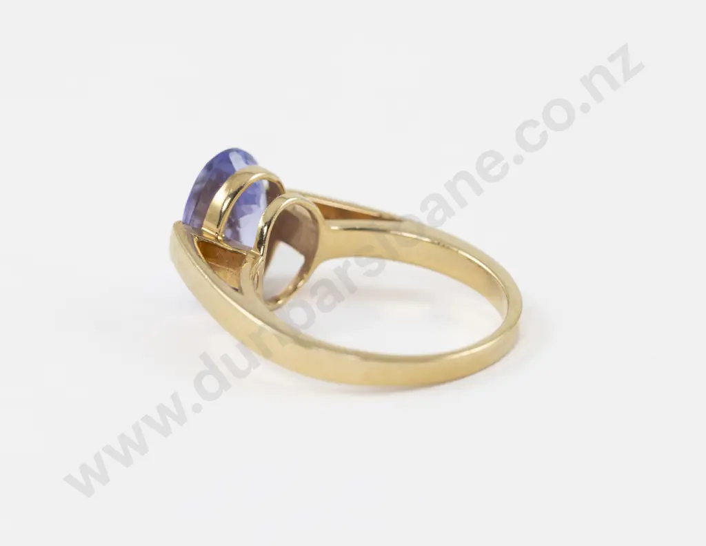18ct Single Stone Tanzanite Dress Ring Image 1++