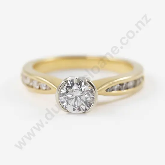 18ct Solitaire Diamond Ring