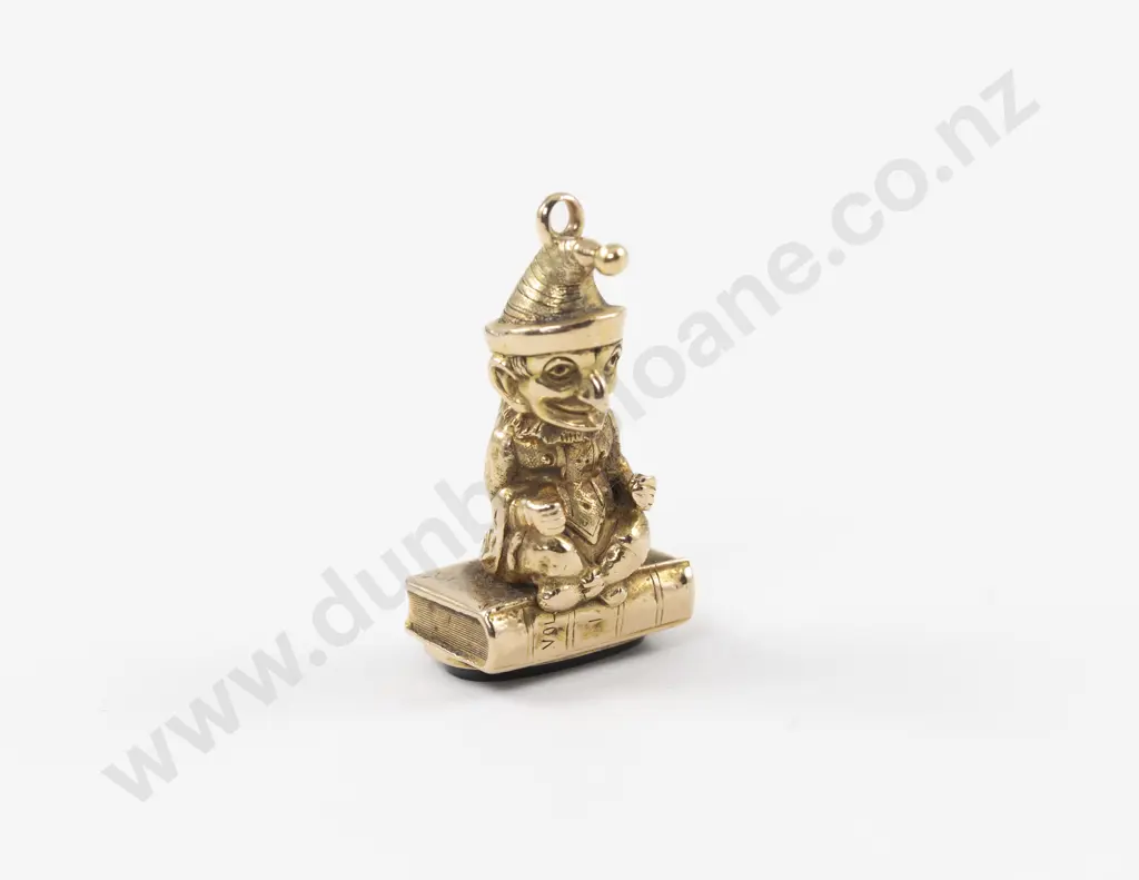 Antique 14ct Gnome Seal Fob Image 1++