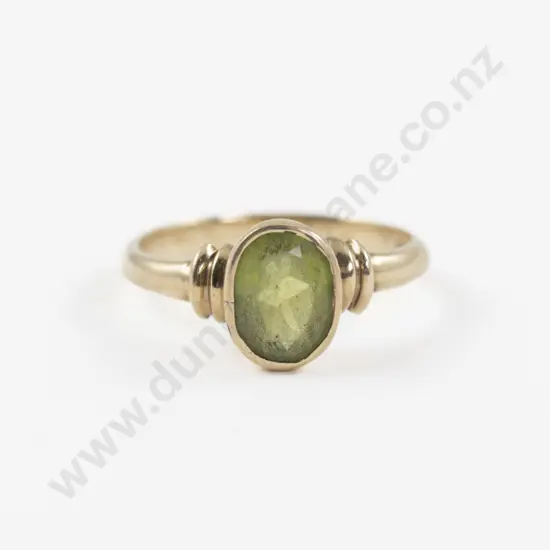 9ct Single Stone Peridot Ring