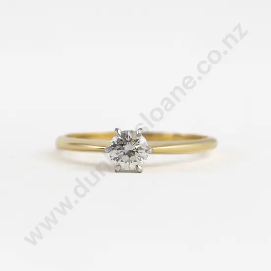 18ct Solitaire Diamond Ring