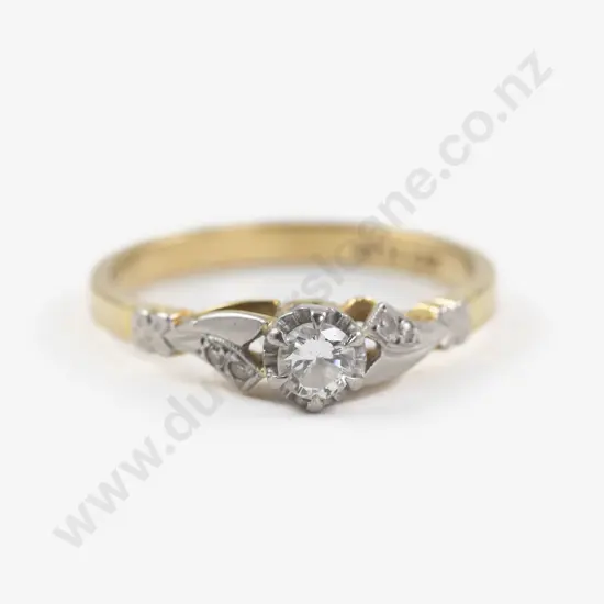 18ct Solitaire Diamond Ring