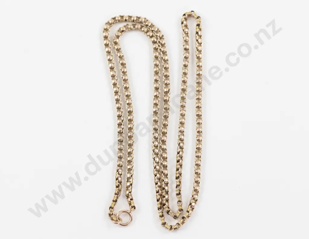 9ct Rose Gold Fancy Curb Link Neck Chain Image 1++