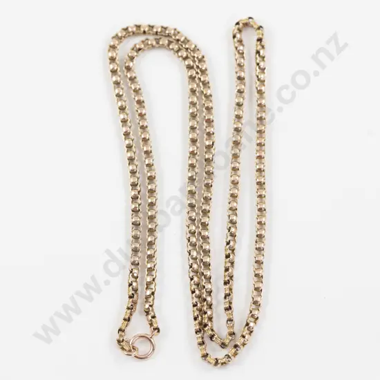 9ct Rose Gold Fancy Curb Link Neck Chain