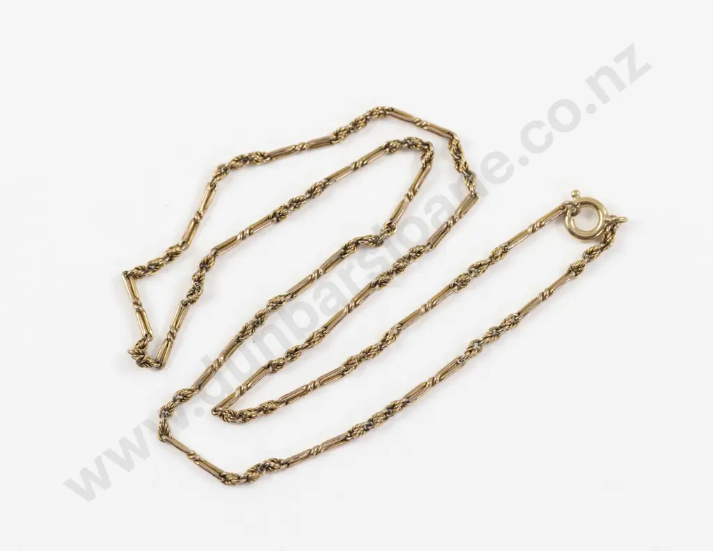 9ct Fancy Link Neck Chain Image 1++
