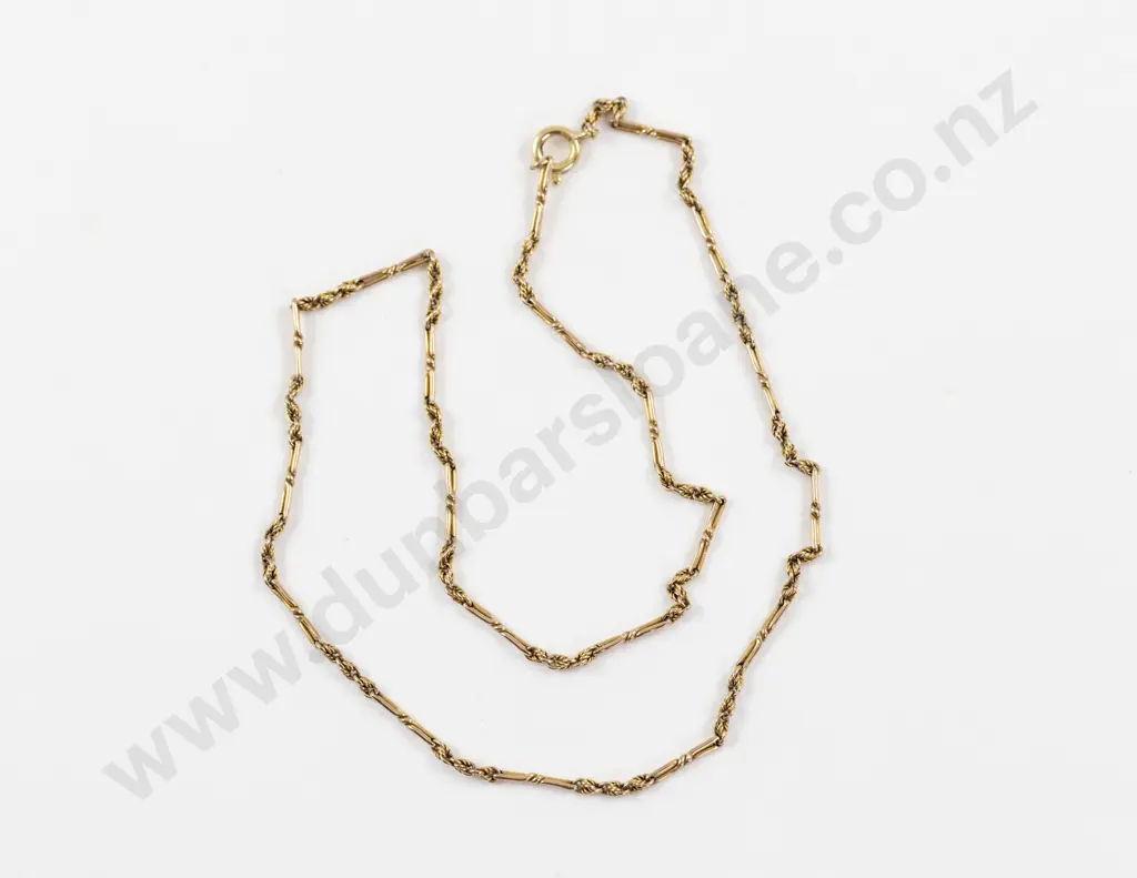9ct Fancy Link Neck Chain Image 1++