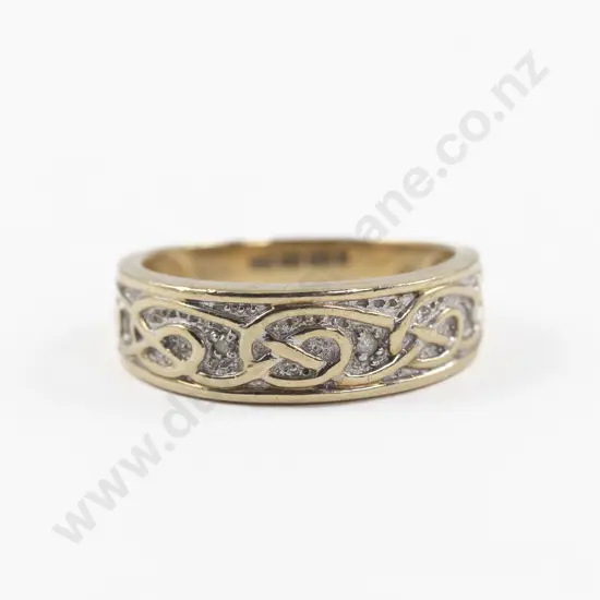 9ct Celtic Knot Design Band Ring