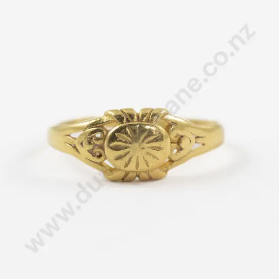 22ct Fancy Band Ring