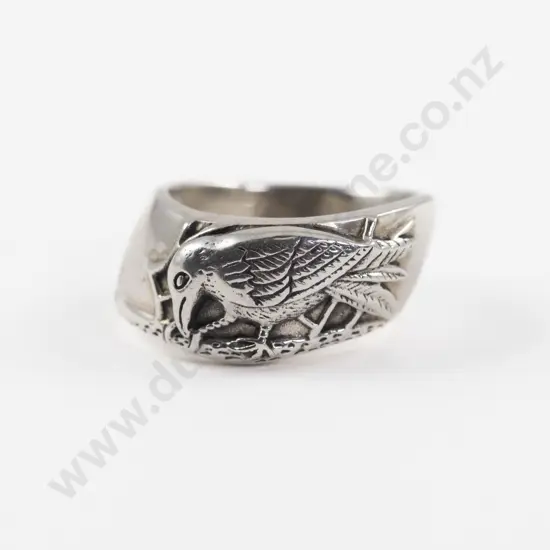 Ted Andrews (American) .925 Silver Raven Band Ring