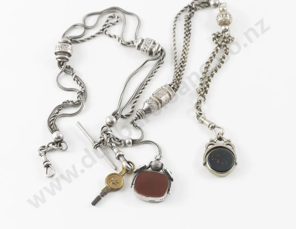 Victorian S/S Fancy Fob Chain Image 1++