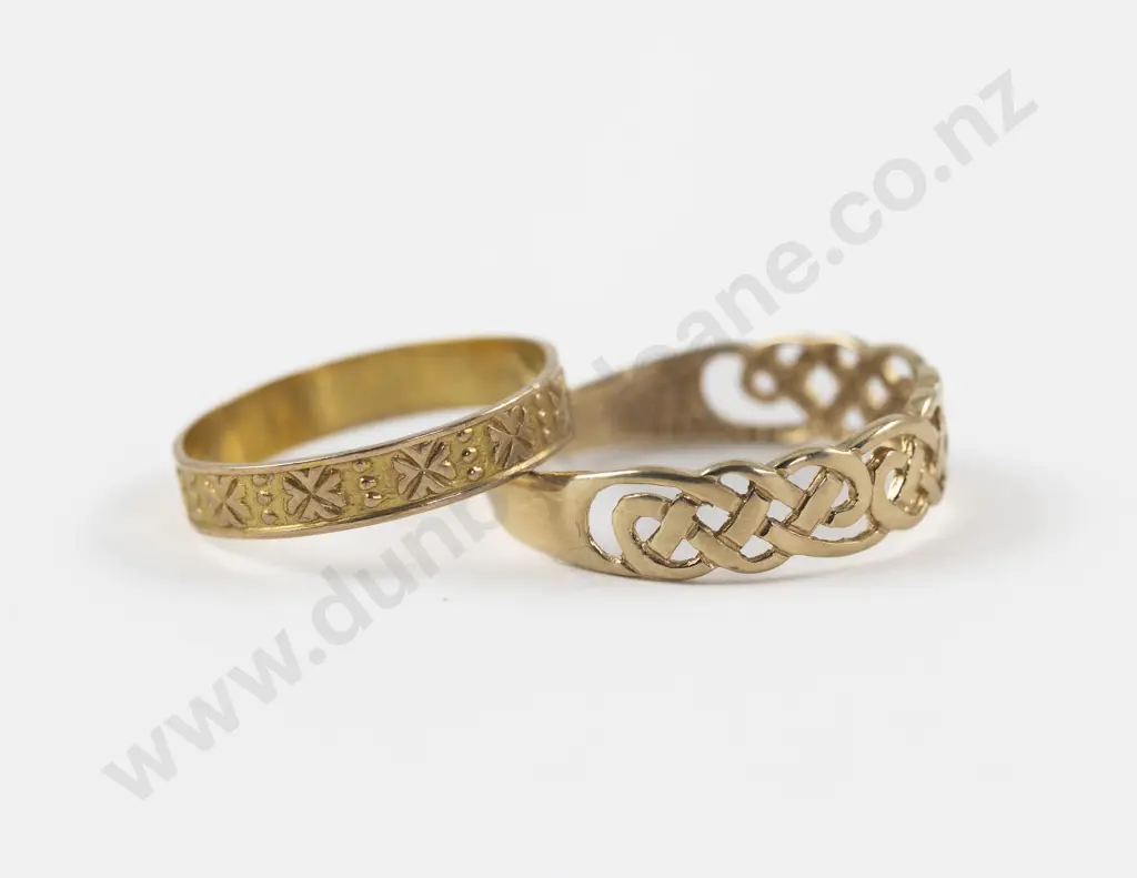 9ct Celtic Knot Design Band Ring Image 1++