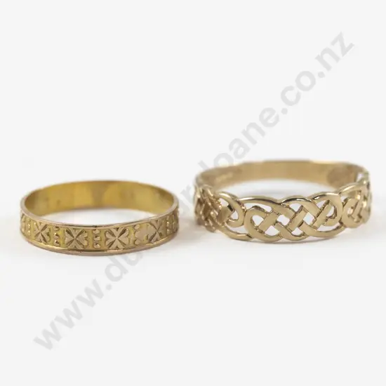 9ct Celtic Knot Design Band Ring