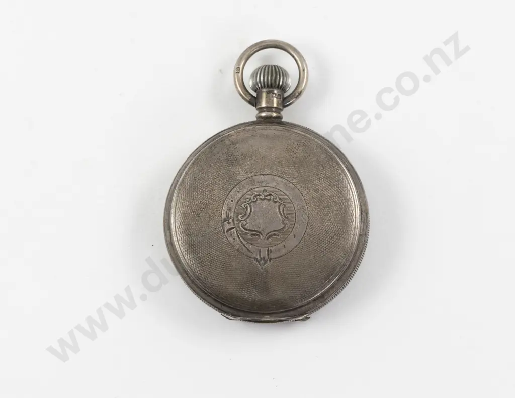 Dennison Silver Hunter Case Lever Wind Pocket Watch Image 1++