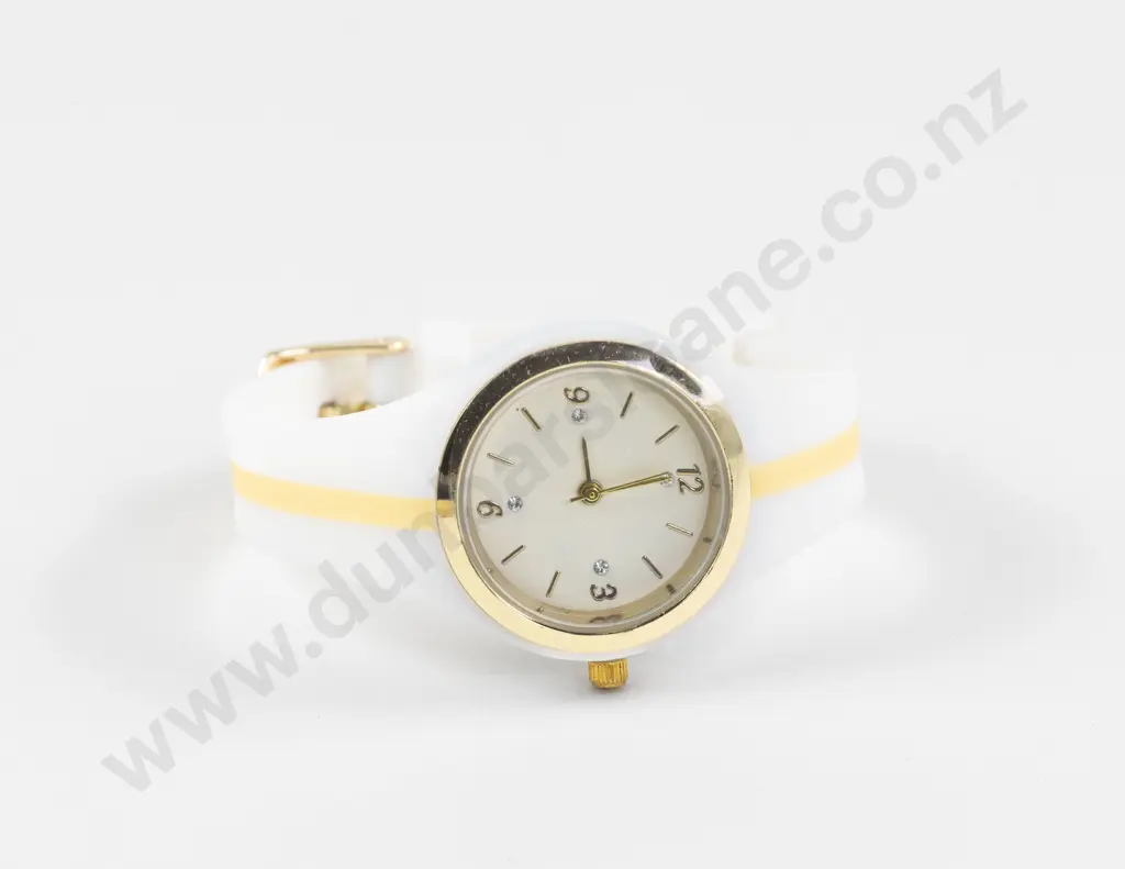 Nathalie Anderson Ladies Wrist Watch set with Four Swarovski Crystals Image 1++