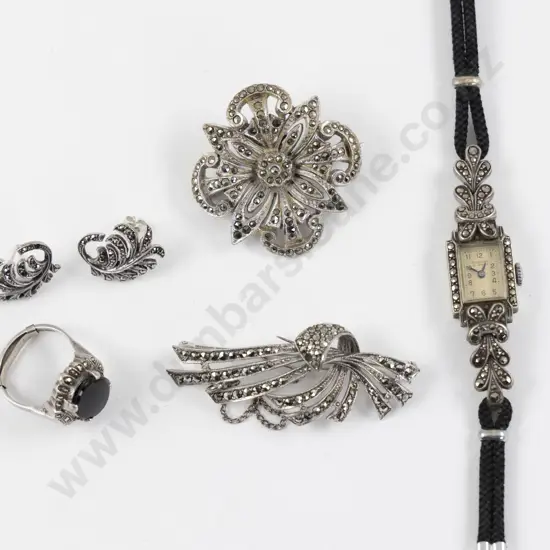 Collection of S/S and Marcasite Assorted Jewellery