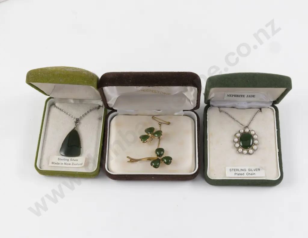 Collection of NZ S/S and Greenstone Jewellery Image 1++