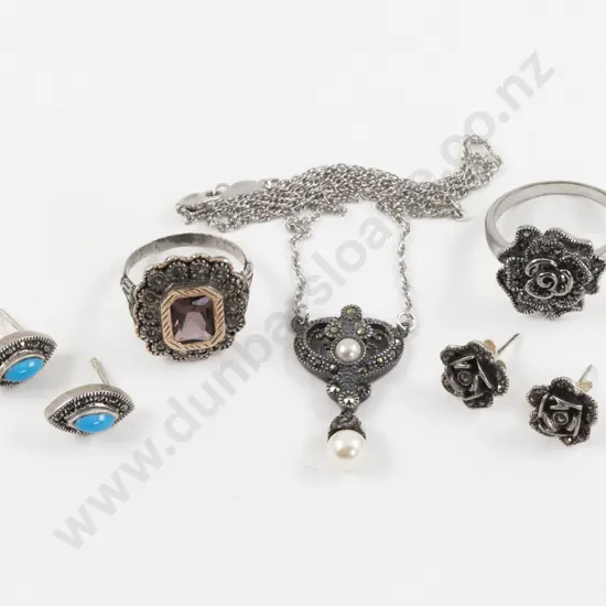 Collection of S/S and Marcasite Jewellery