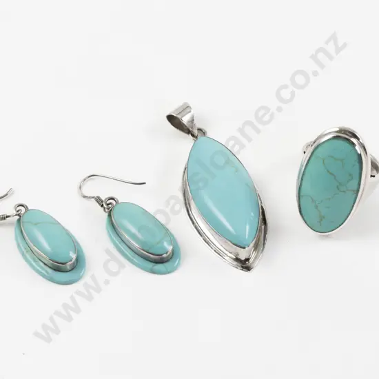 Collection of S/S Turquoise Jewellery