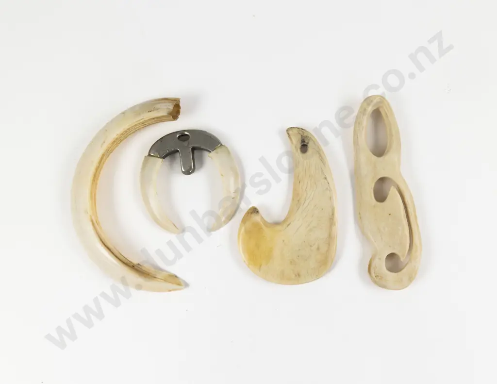 Four Bone Pendants Image 1++